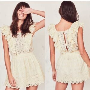 LOVE SHACK FANCY Yellow Dora Dress (Sz S)
